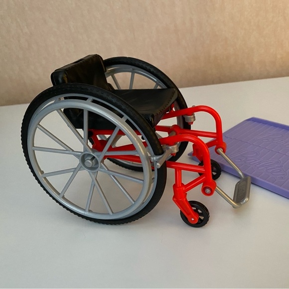 Barbie Doll Red + Green Wheelchair and Purple Ramp For 11” Dolls- See Pi… - Picture 2 of 15